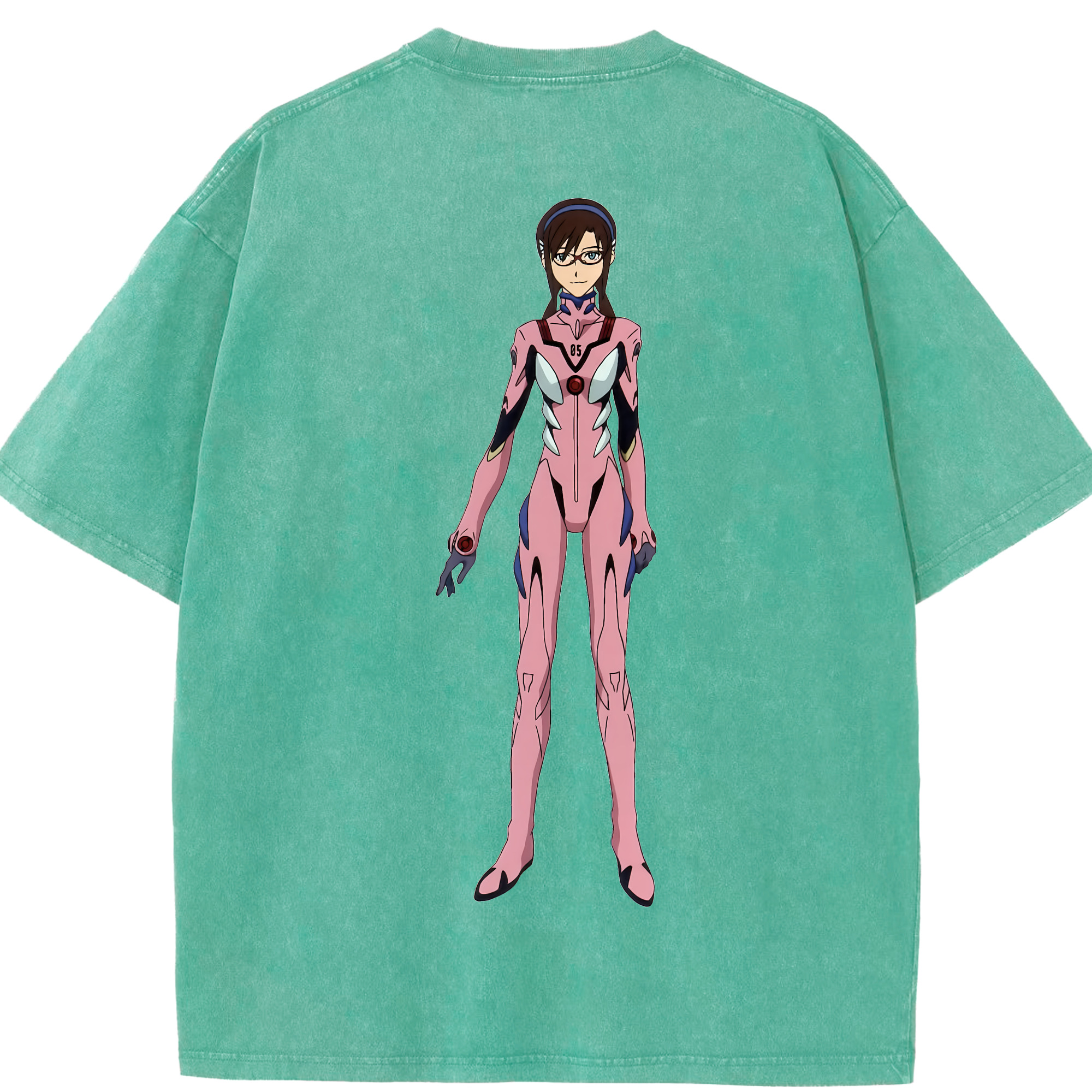 （画像用） EVA 新世紀エヴァンゲリオン 綿100% ヴィンテージ風 半袖Tシャツ（背面プリント）